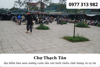 Bánh đa nem Hà Tĩnh: Hương vị đặc trưng tại chợ Thạch Tân