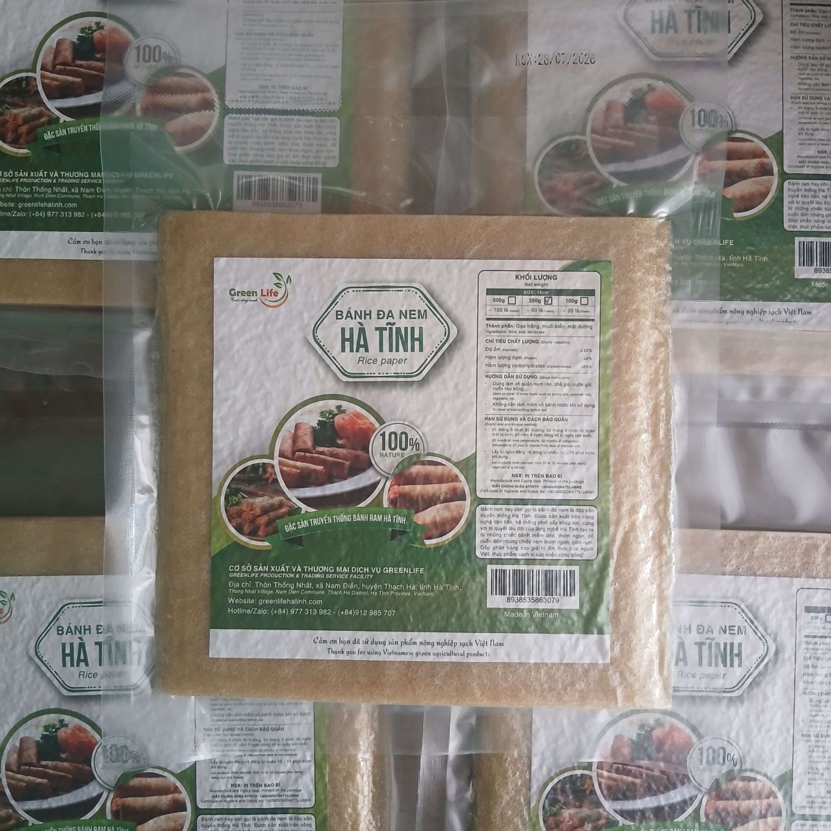 Bánh đa nem Hà Tĩnh chất lượng được sản xuất theo quy trình chuẩn