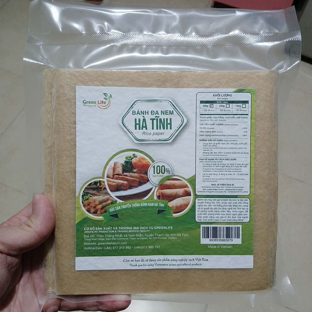bánh đa nem Hà Tĩnh Greenlife