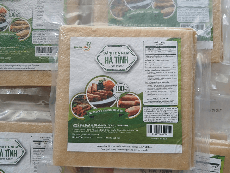 Bánh ram Hà Tĩnh Greenlife 500g phơi sương